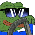pepe-driving-pepe-cool.gif