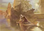 IndianWomanFloatingLampsGanges.jpg